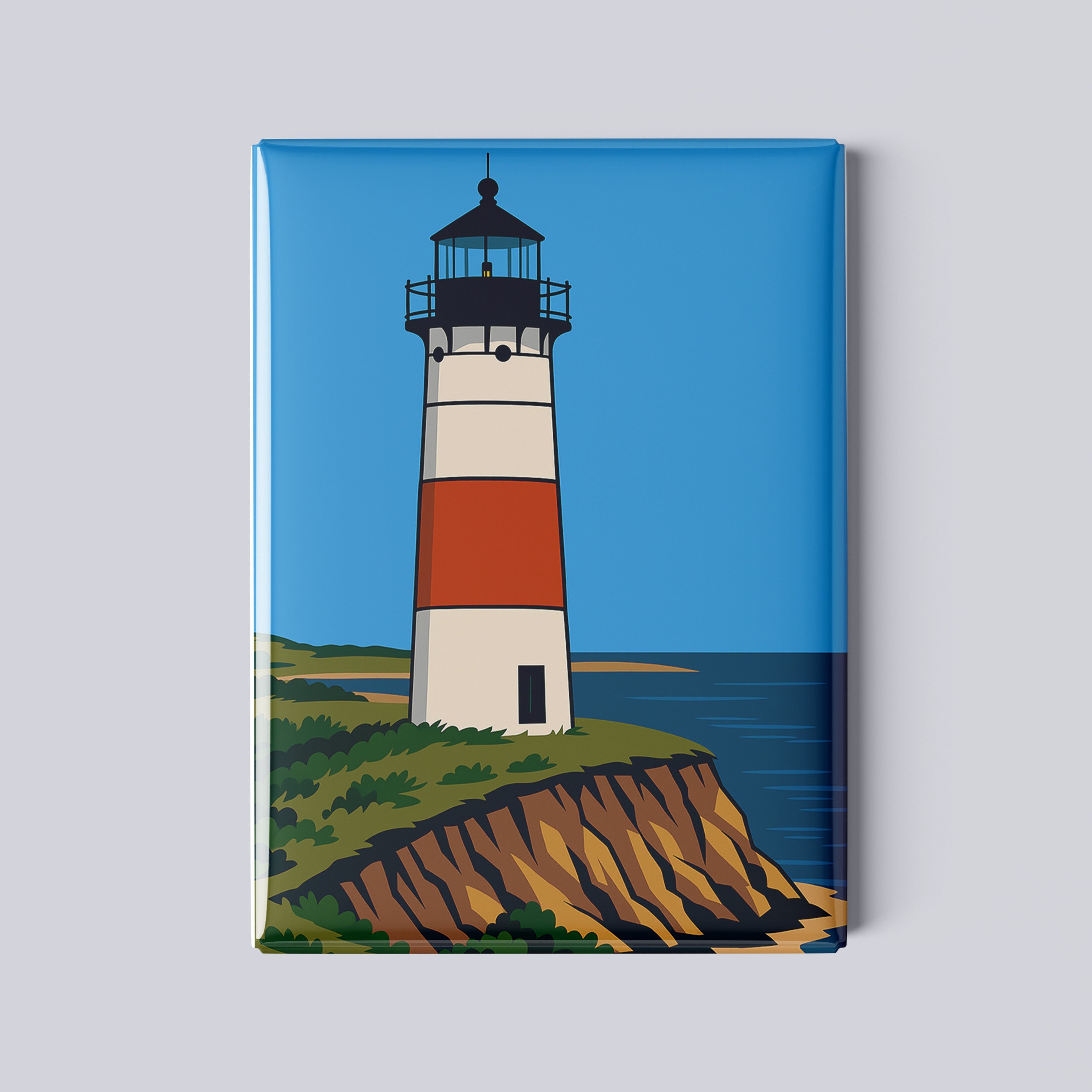 Sankaty Head Lighthouse Magnet – Nantucket – 2.5x3.5” Iconic Coastal Art